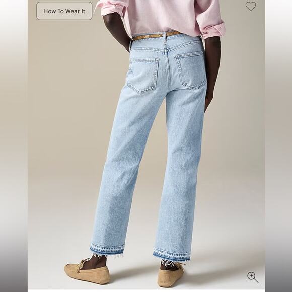 J.Crew Mid-rise relaxed kickout jean Synniva Wash - Picture 3 of 10